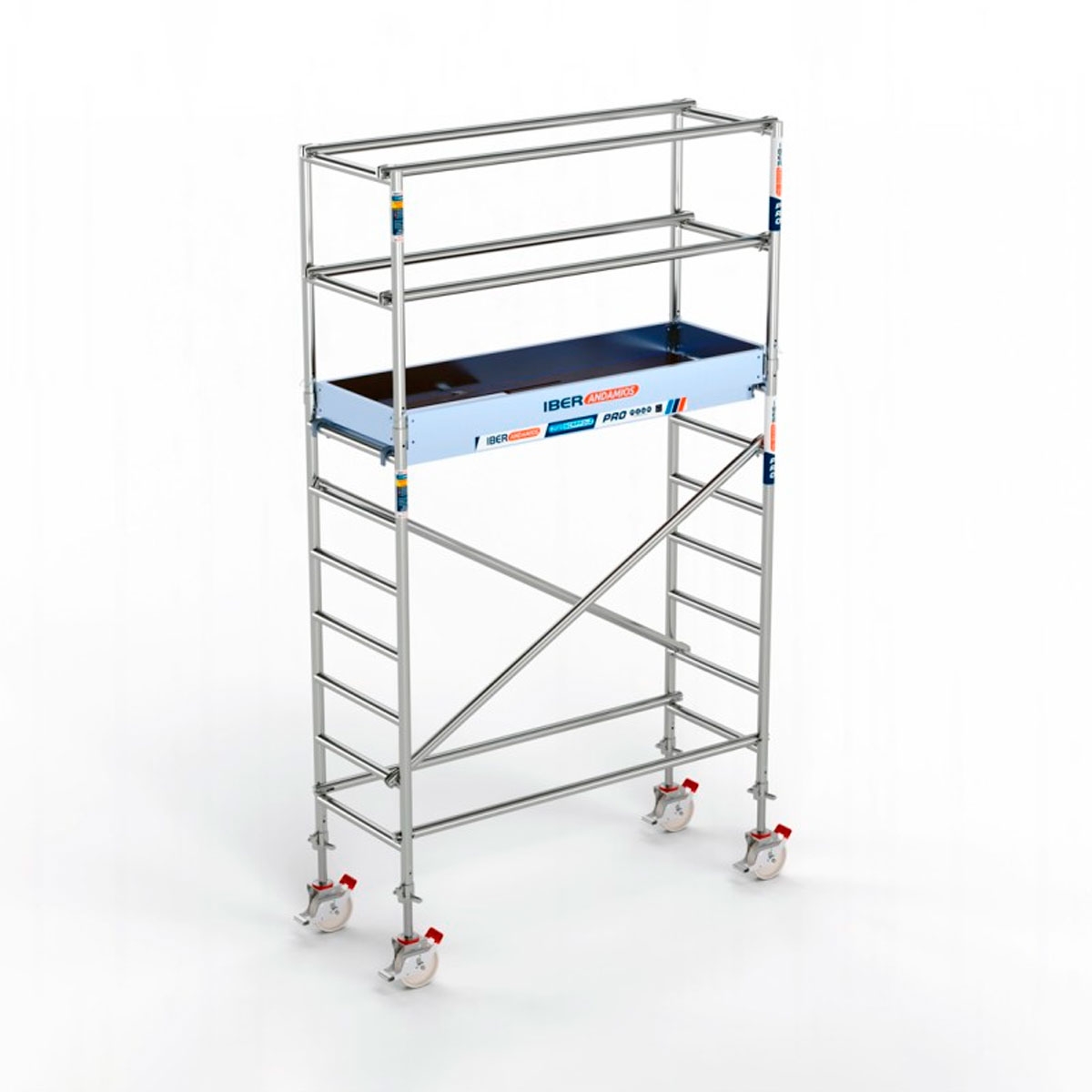 PRO Mobile Tower 75x190 cm Plattform und 4,20 m Arbeitshöhe