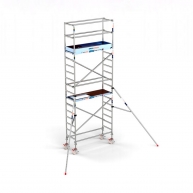 Plateforme de 75x190 cm tour mobile PRO et hauteur de travail de 6,20 m