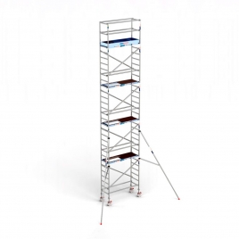 Gerüstturm 75 mit Stabilisator und Aluminiumsockel