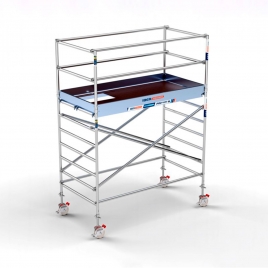 PRO Mobile Tower 135x250 cm Plattform und 4,20 m Arbeitshöhe