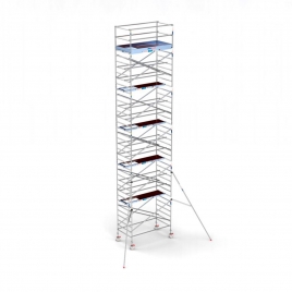 Tour d’échafaudage mobile PRO 135x250 cm - 12,20 m de hauteur de travail