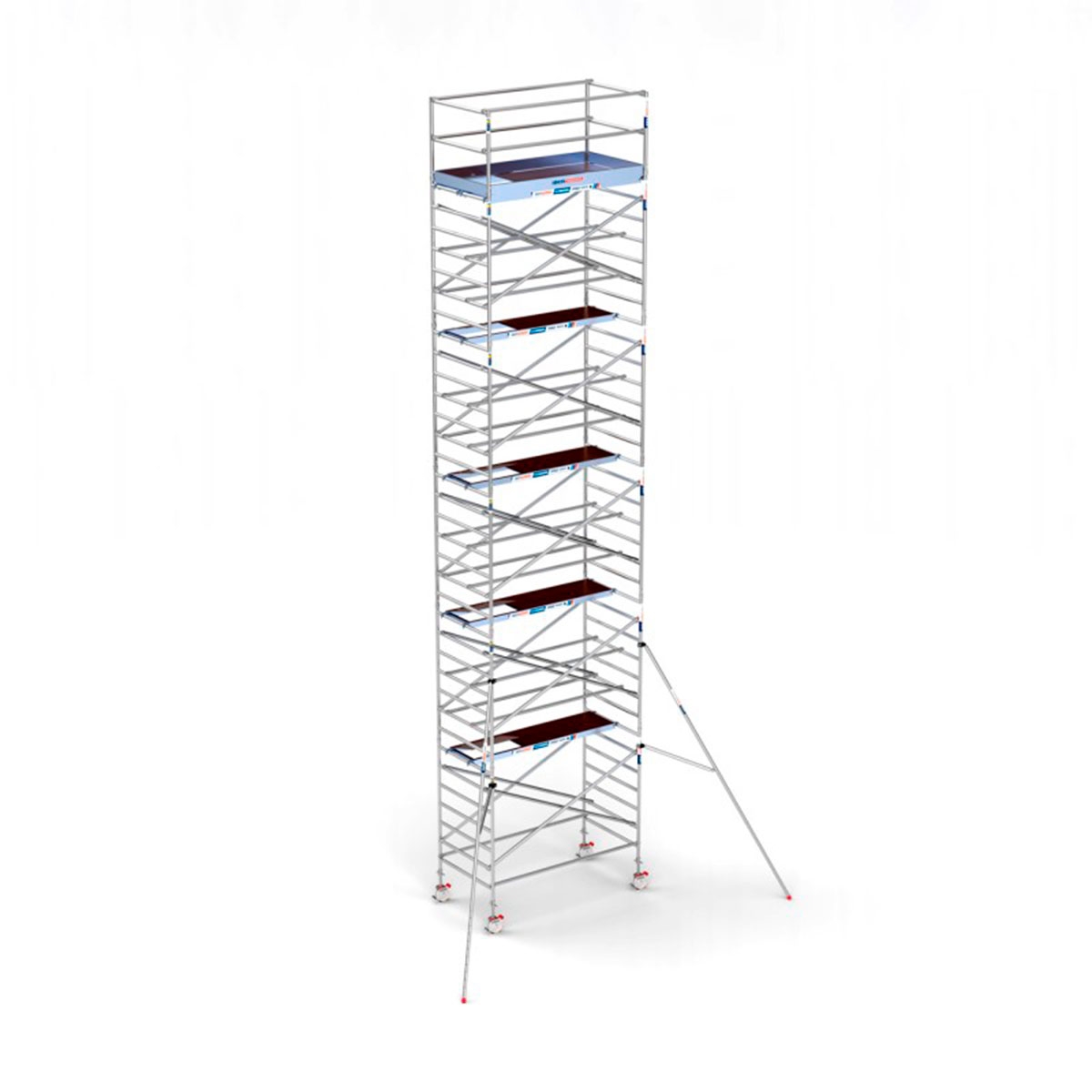 Torre Móvil PRO 135x250 cm de plataforma y 12,20 m de altura de trabajo