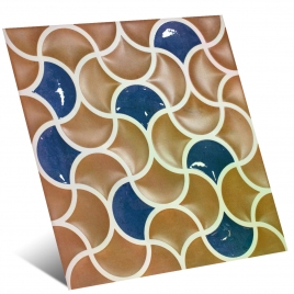 Bari Lattice Cotto Cobalt 33x33 (Boîte 0,89m2)