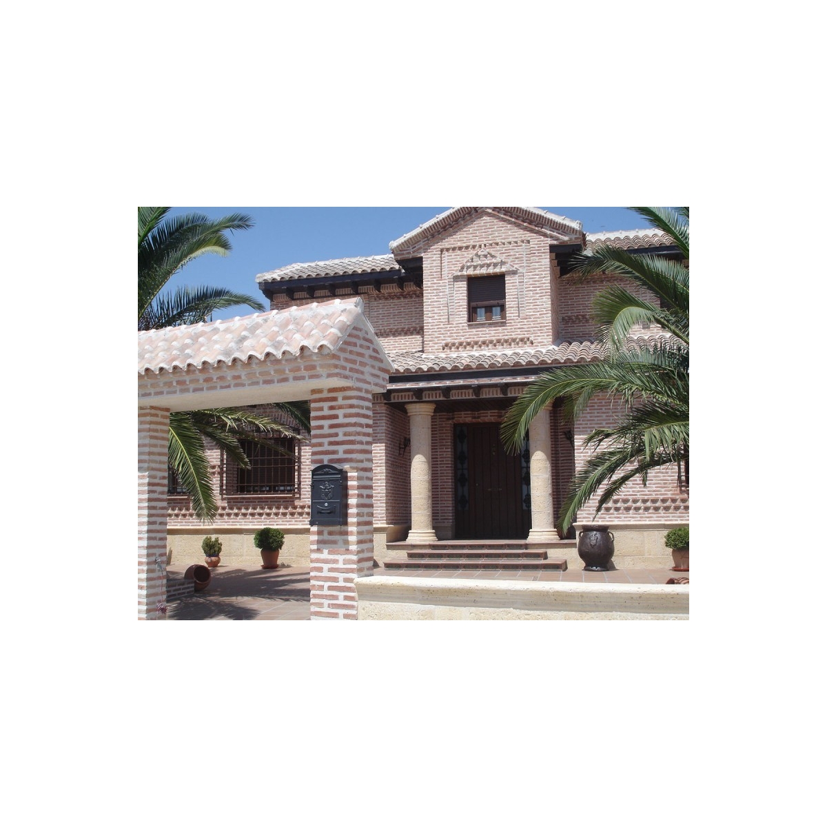 Mesh brick tile for interior and exterior cladding 0