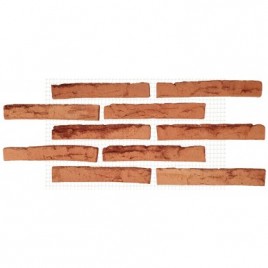 Telha manual de salmão lixado com malha de 37 (caixa de 1 m2)