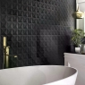 Salle de bain avec revêtement Delta Black 33x33