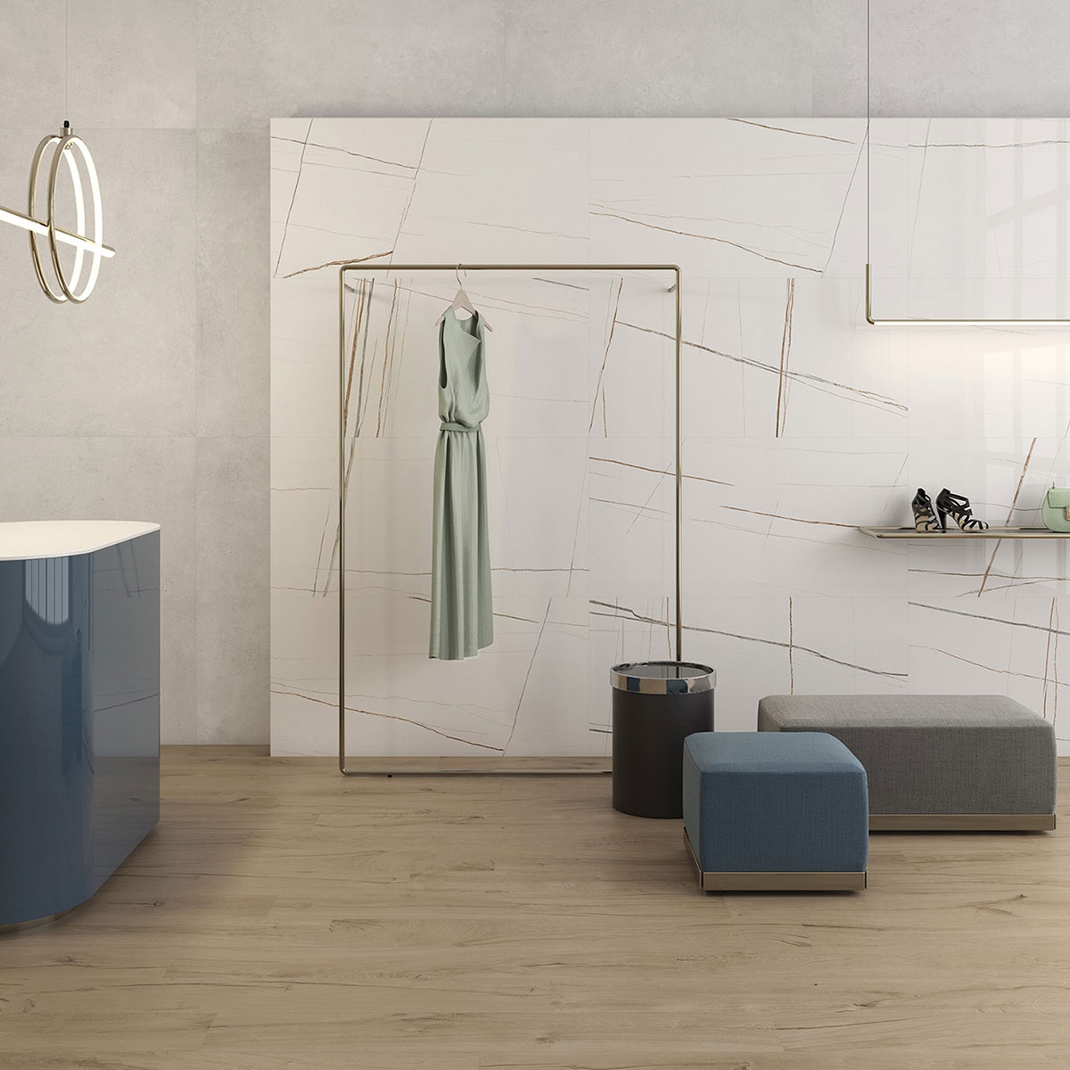 Concept Store com revestimento Sahara White 60x120