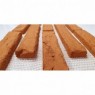 Mesh brick tile for interior and exterior cladding red tone