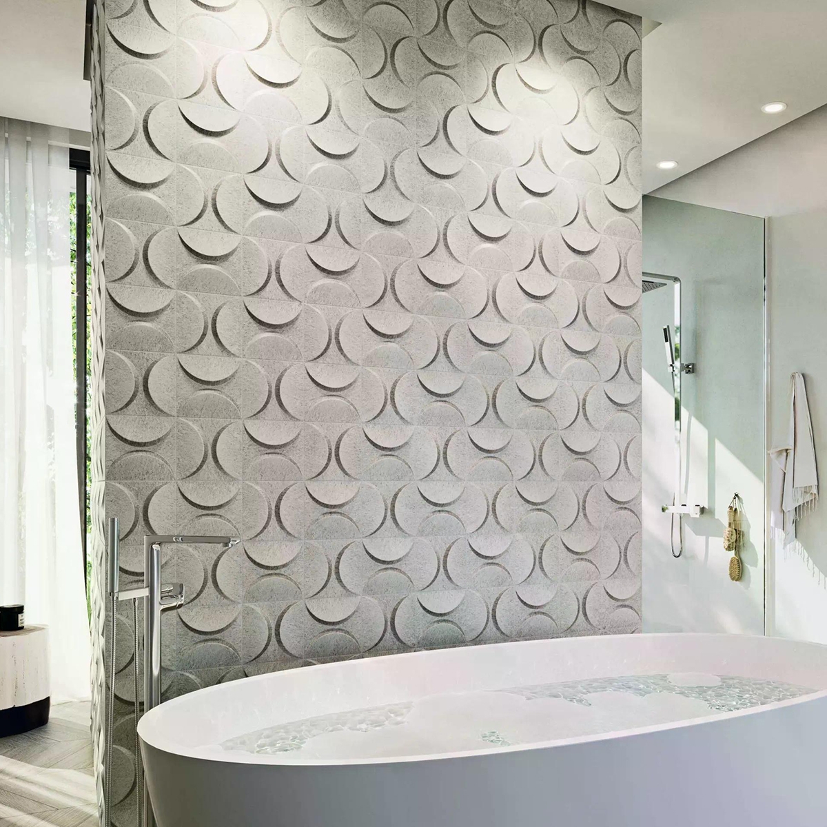 Baño con Revestimiento Eclipse Zinc 33x33