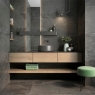 Interior with flooring and Cumbria Black Non-slip coating 60x120