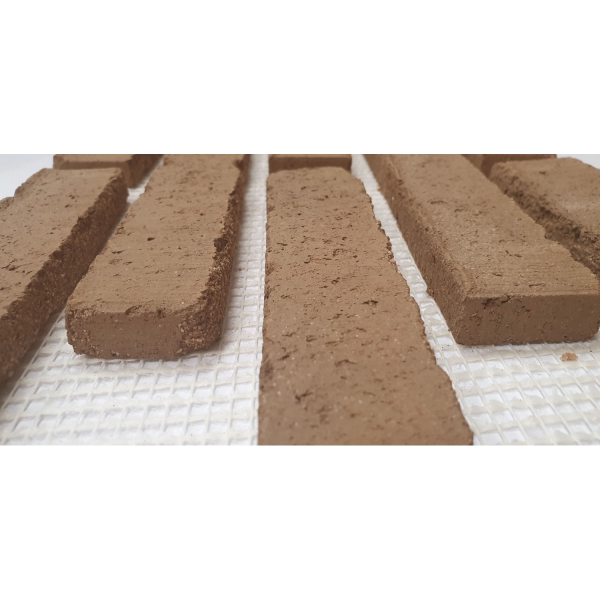 Maille de tuiles de brique rustique pour revêtement intérieur et extérieur ton brun