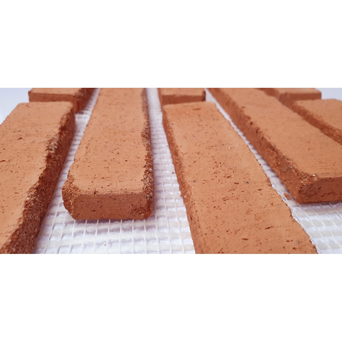 Maille de tuiles de brique rustique pour revêtement intérieur et extérieur ton saumon