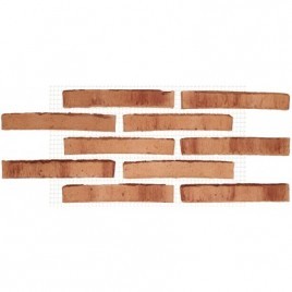 Rustic aged red plaque of 37 (box 1 m2)