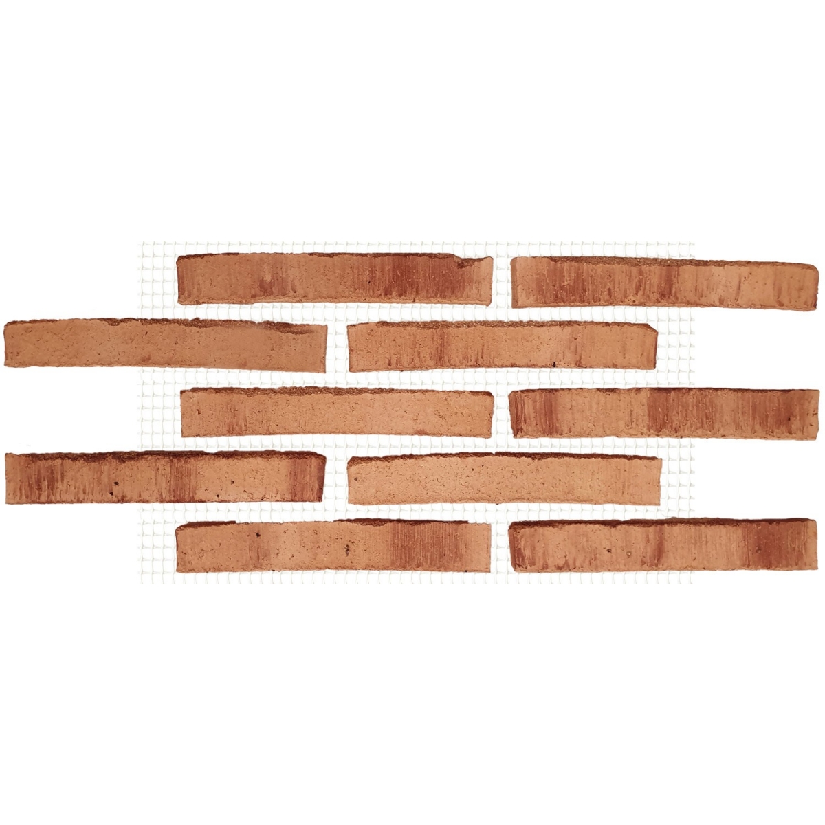 Plaquettes rouges rustiques vieillies (m2)