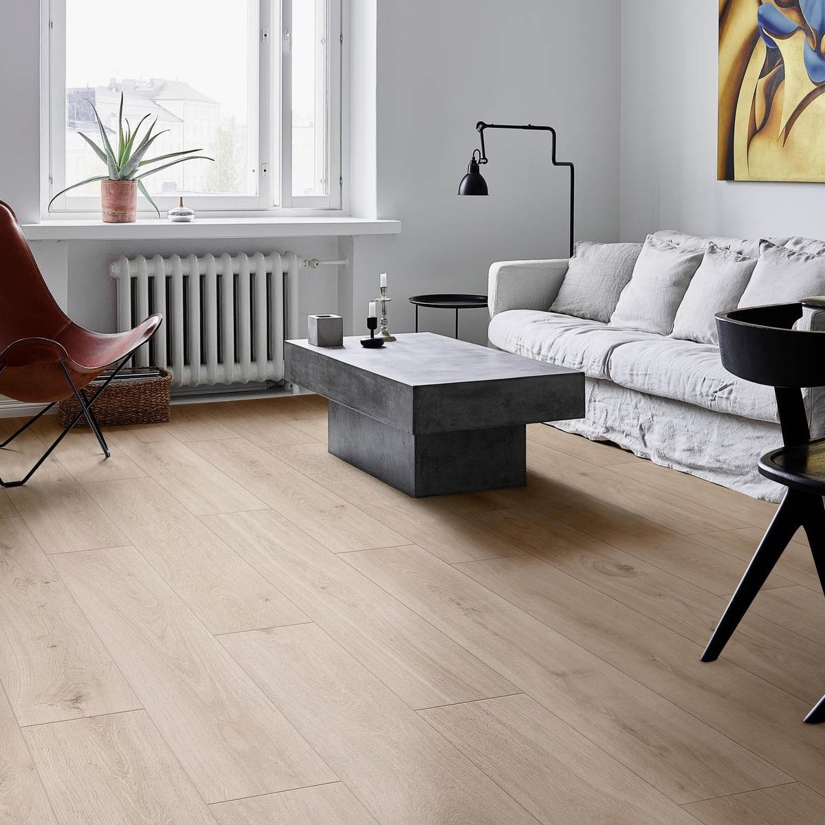 Wohnzimmer mit natürlichem Oltre-Gehweg 20x120