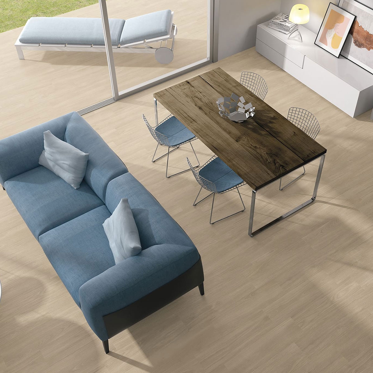 Interior with Opera Beech flooring 20x75