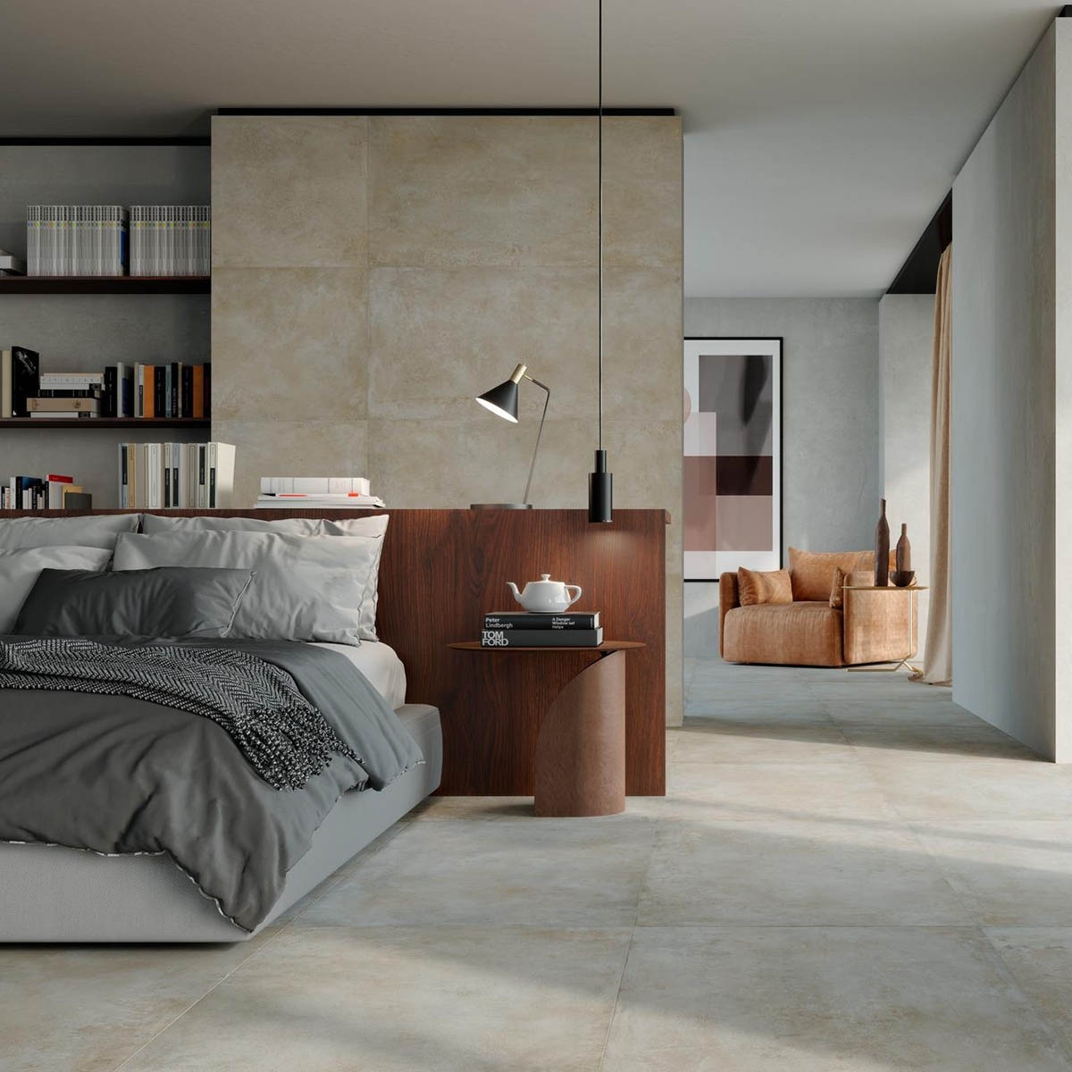 Habitación con Pavimento Plaza Multicolor 60x120