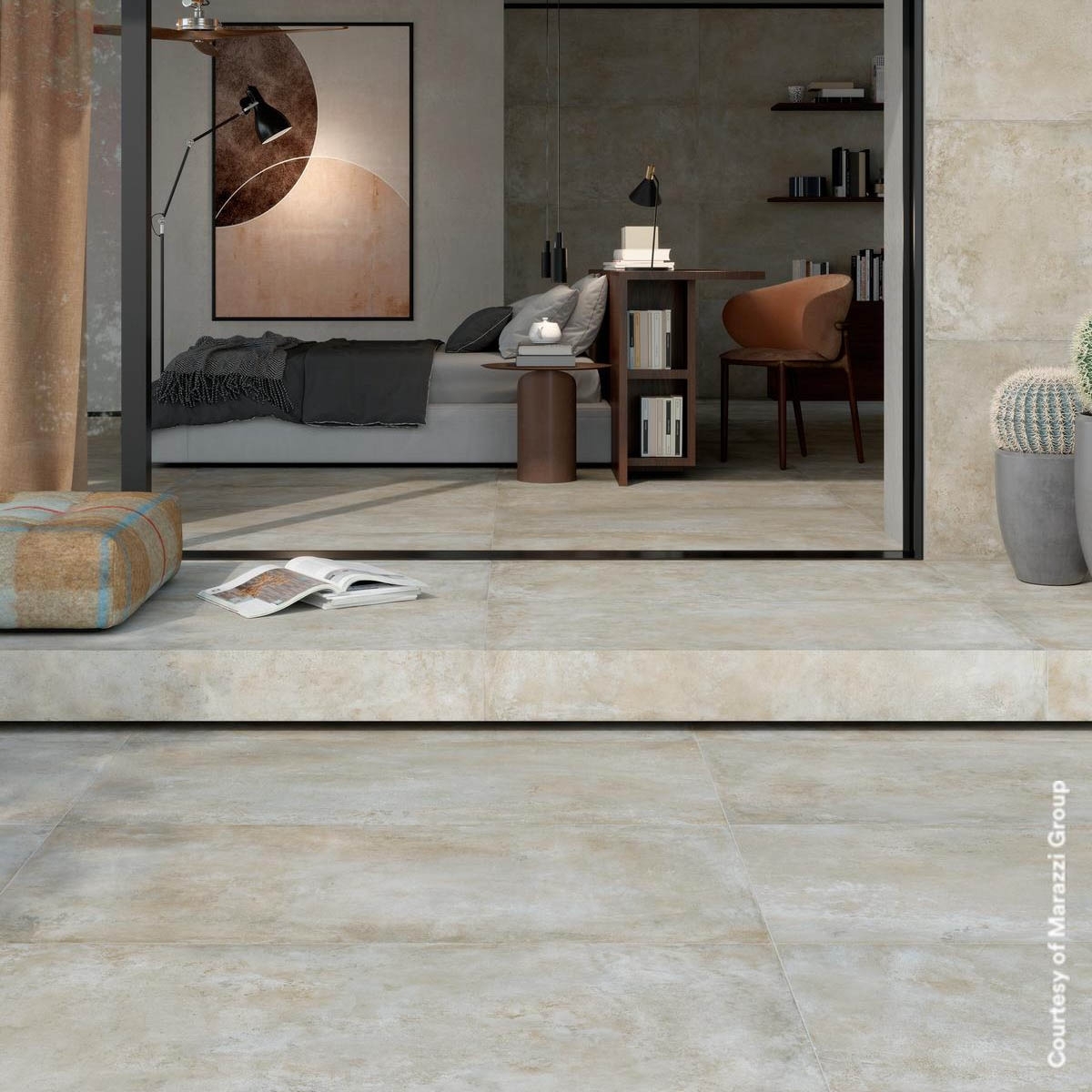 Exterior con Pavimento Plaza Multicolor STR Antideslizante 60x120