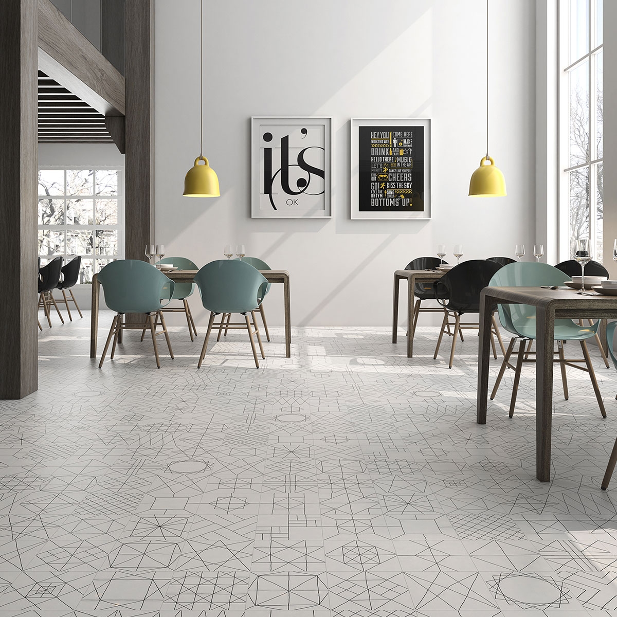 Innenraum mit Pawn 22,3x22,3 GB Asphalt