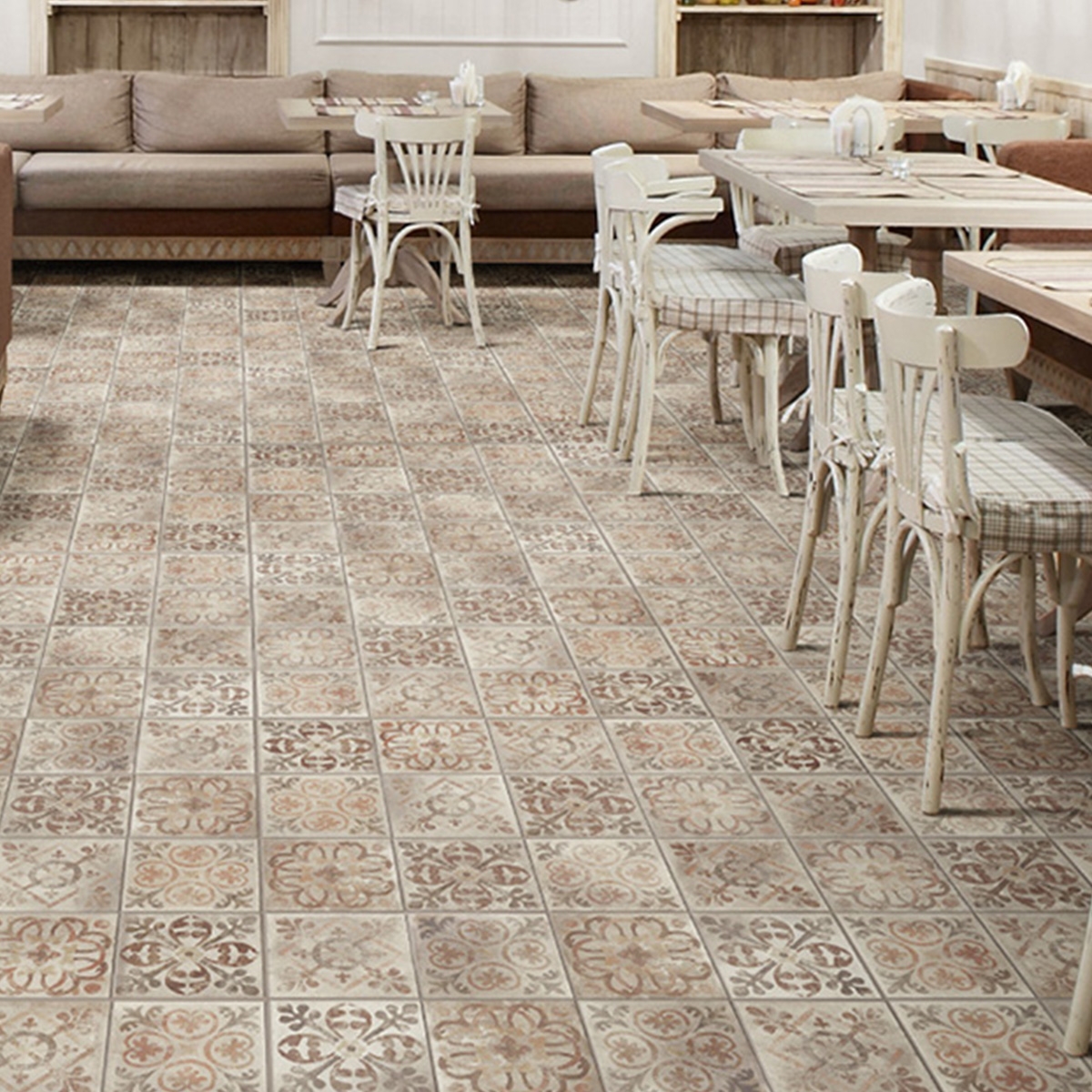 Intérieur avec sol antidérapant American Melrose Mix 22,5x22,5