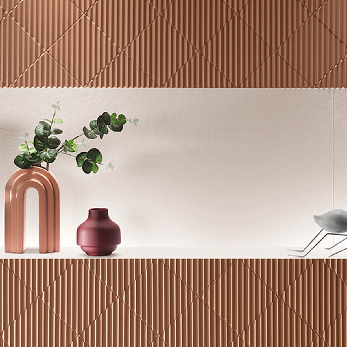 Interior con Revestimiento Austral White 40x120 (Caja 1.44m2)