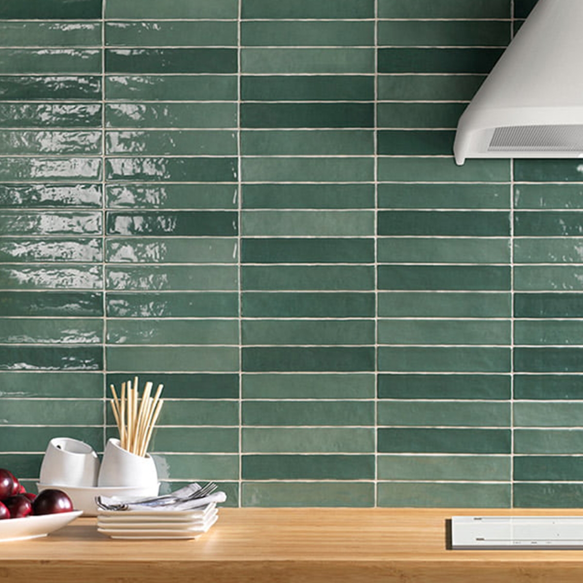 Interior con Revestimiento Piastrella Mix Olive 5x25