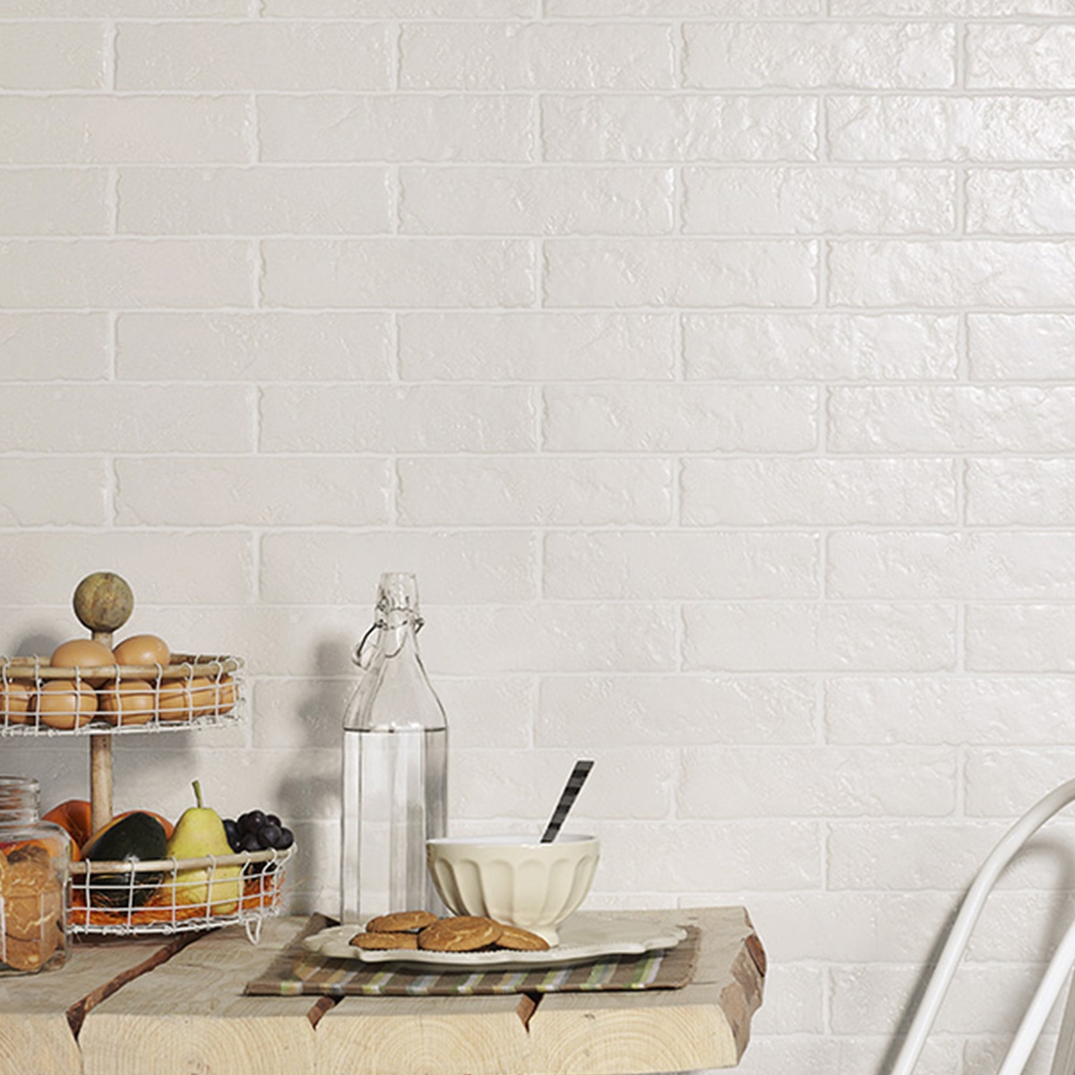 Interior com revestimento Boston Brick Day 25x50