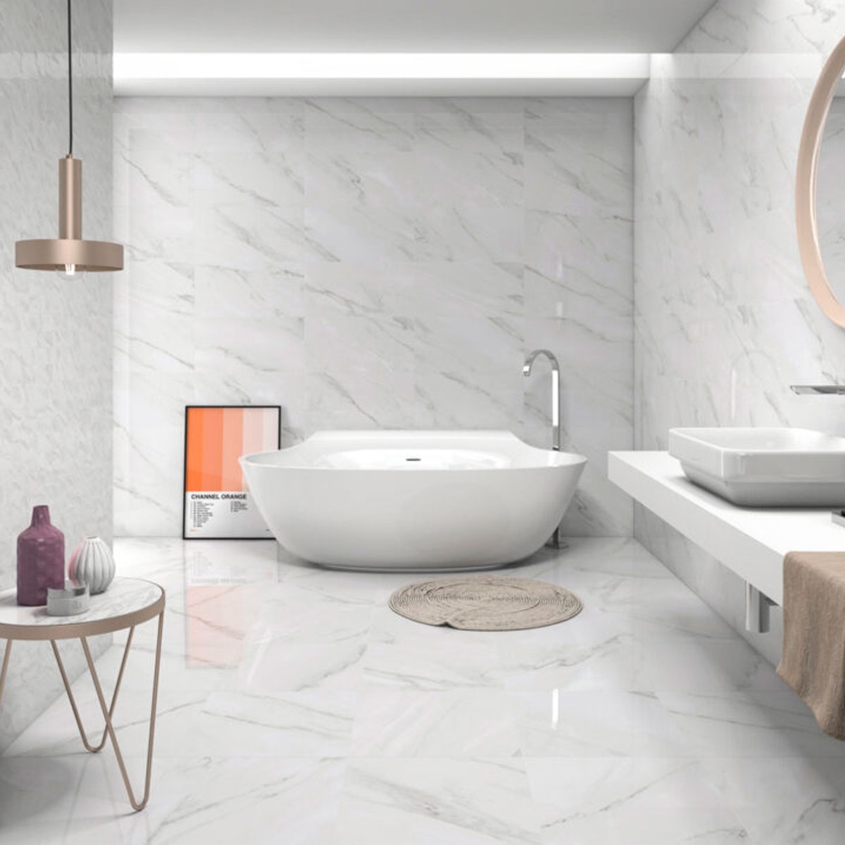 Ambiente mit Agora White 31,6x60