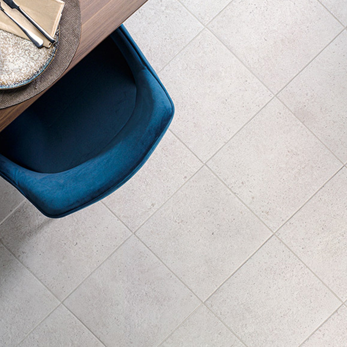 Interior with Posets White Non-slip Pavement 36x36