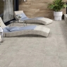 Terraço com pavimento antiderrapante Rocks Grey 30x30