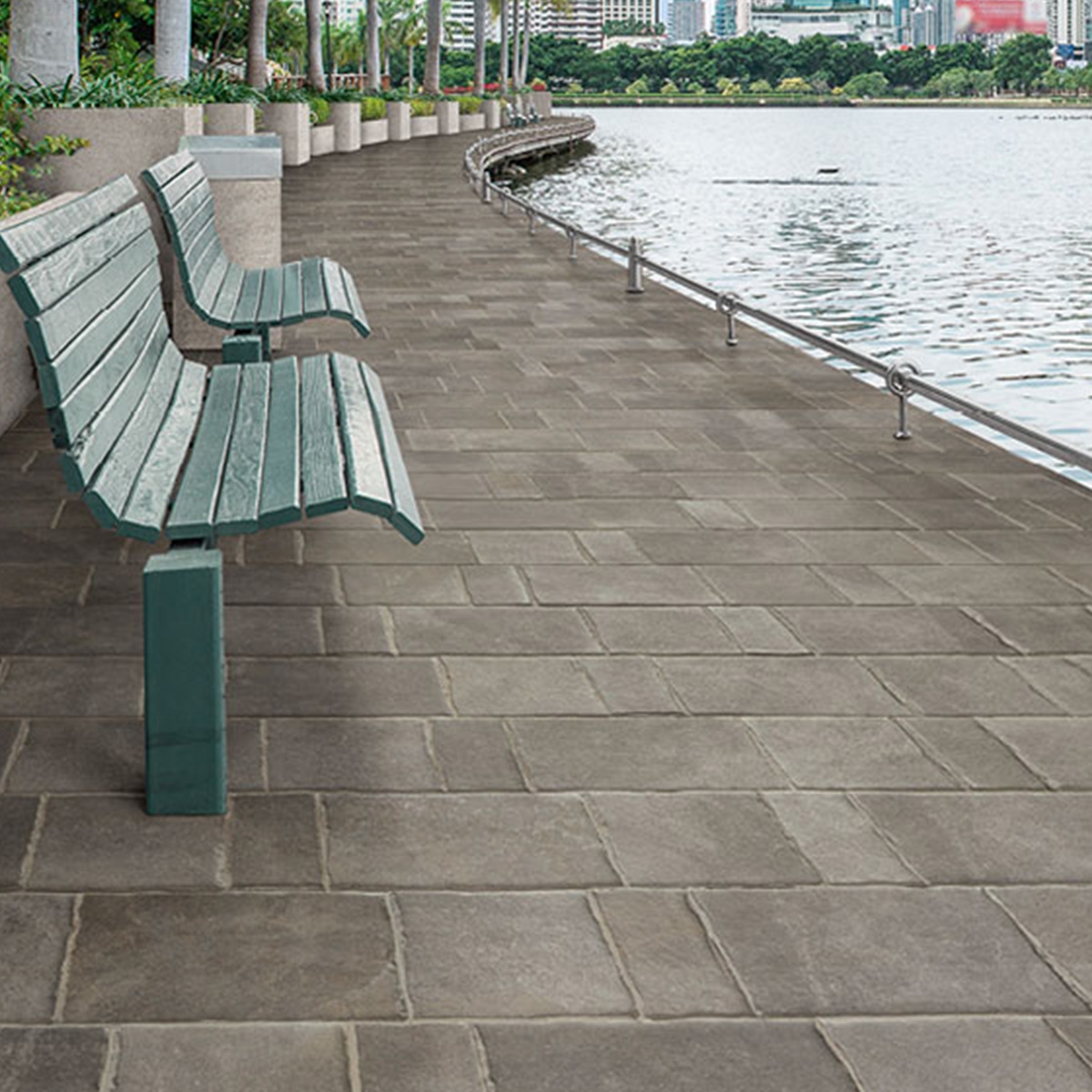 Exterior with Tech Geo River Non-slip Pavement 22.5x33