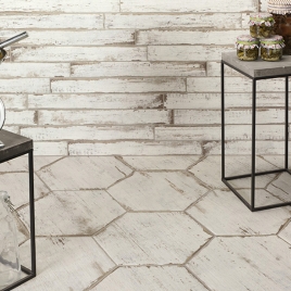 Retro Blanc Hex Antideslizante 36x41,5 (Caja 1 m2)