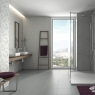 Baño con Revestimiento Studio Relieve Gris 33,3x55