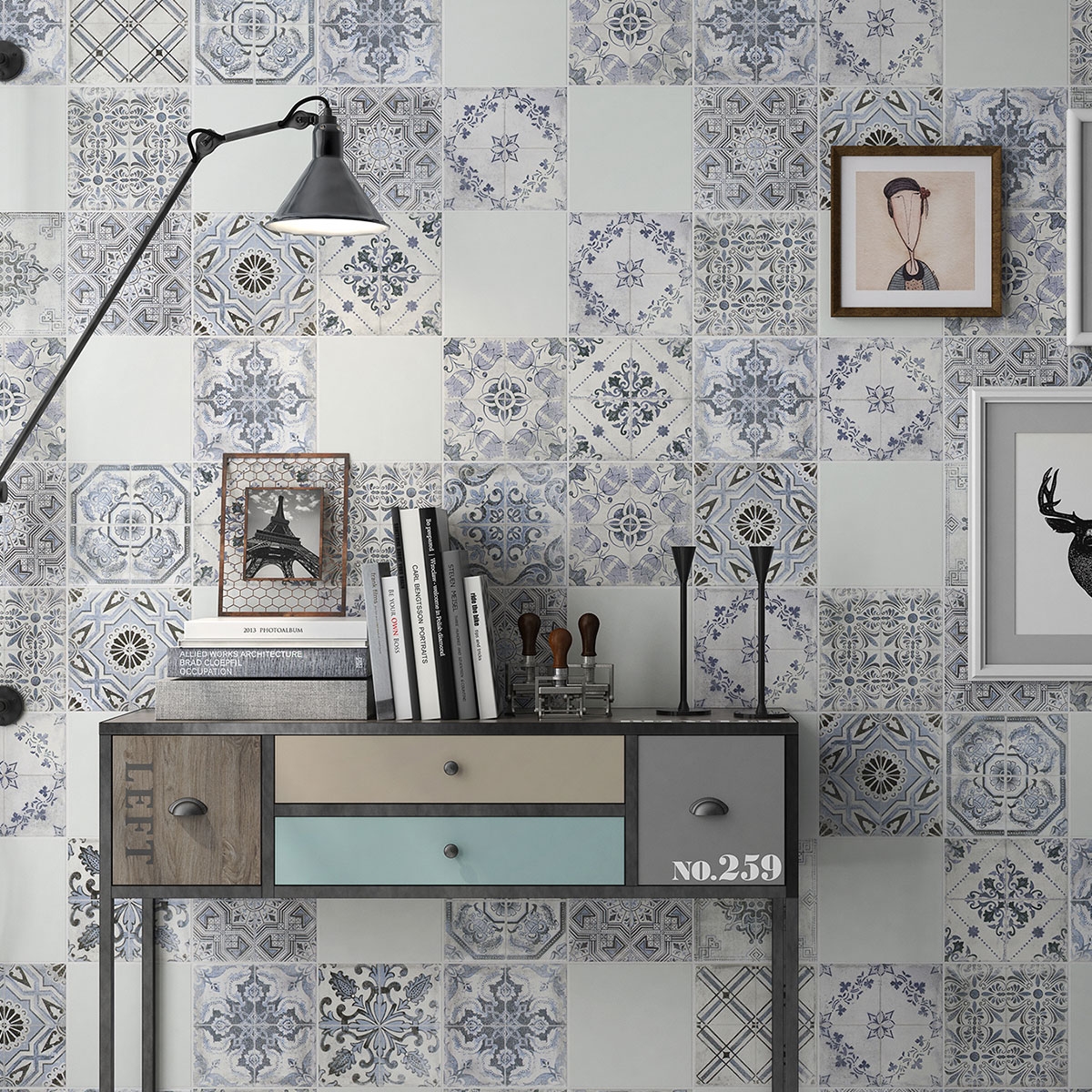 Interior con revestimiento Marais 22.3x22.3