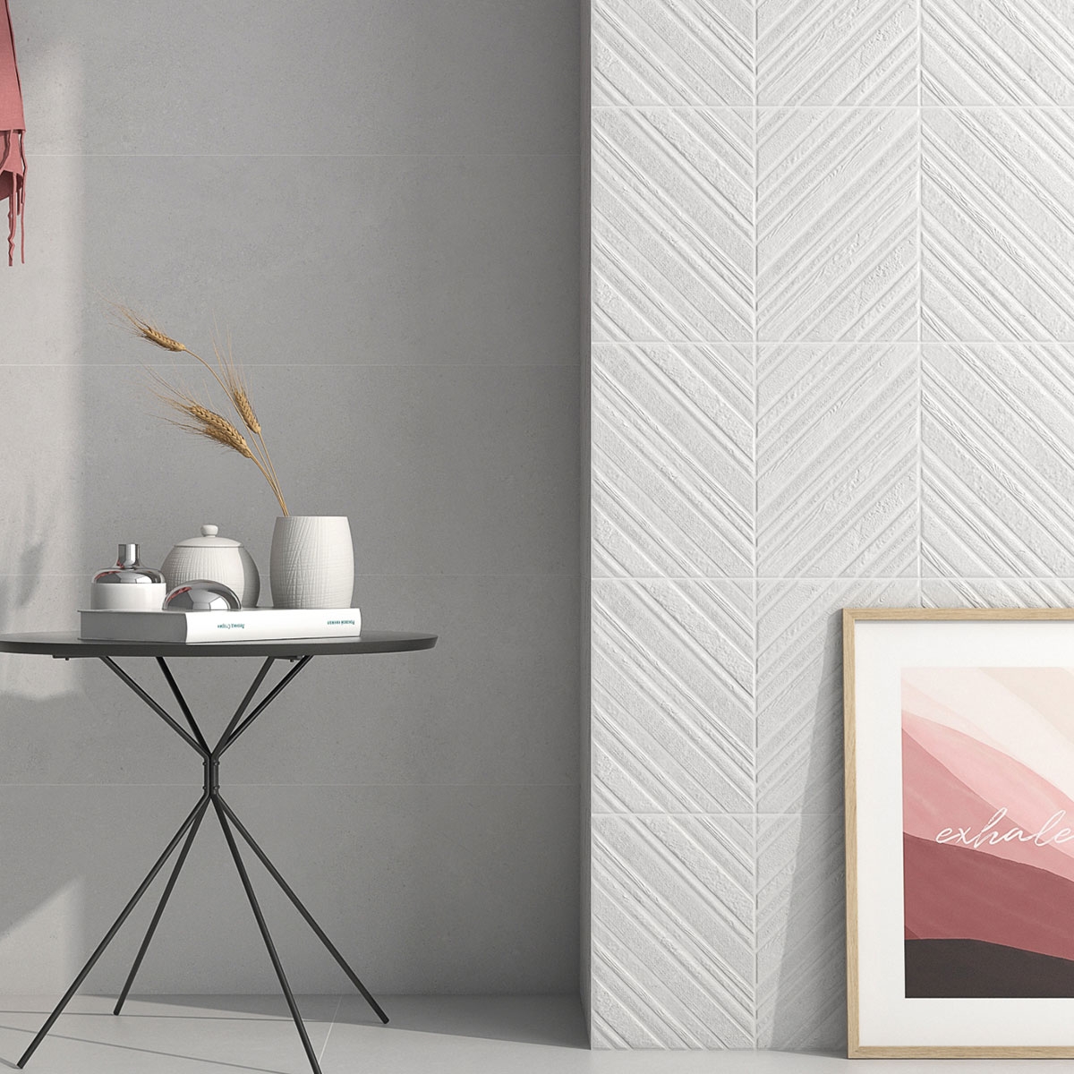 Interior con revestimiento Derry Perla 25x70