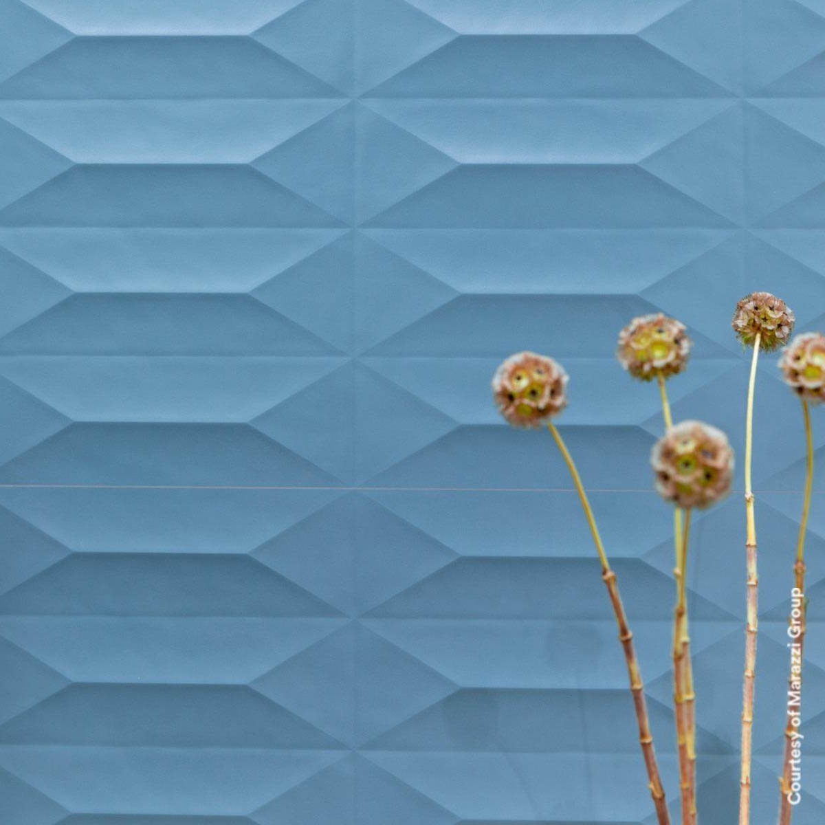 Interior com revestimento Colorplay Sage Struttura Cabochon 3D 30x90