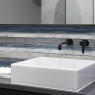 Bathroom with Colorplay Decoro Brush White Coating 30x90