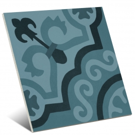 D_Segni Blend Azzurro Tappeto 2 Antideslizante 20x20 (Caja 0.96m2)