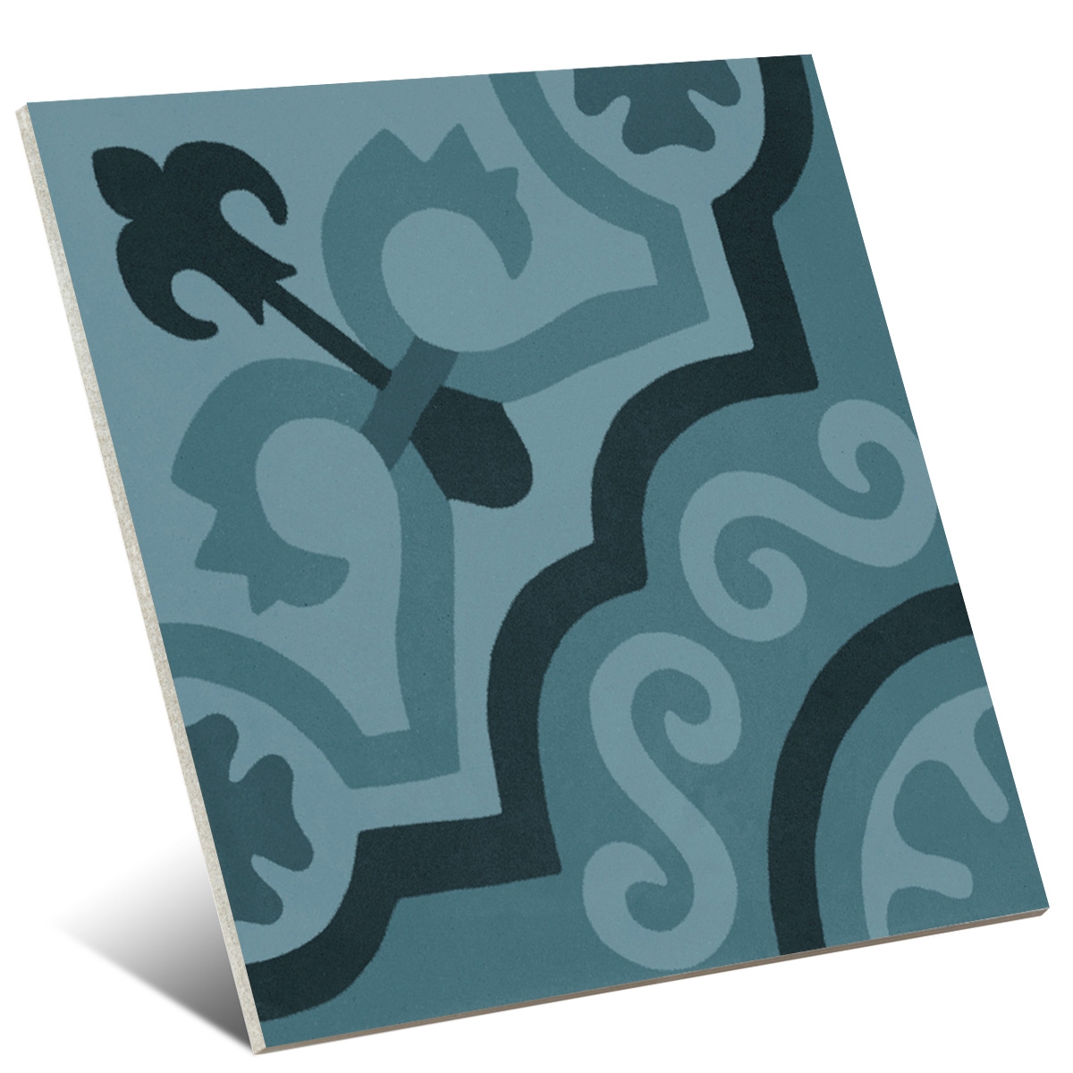 D_Segni Blend Azzurro Tappeto 2 rutschfest 20x20 (Box 0,96m²)