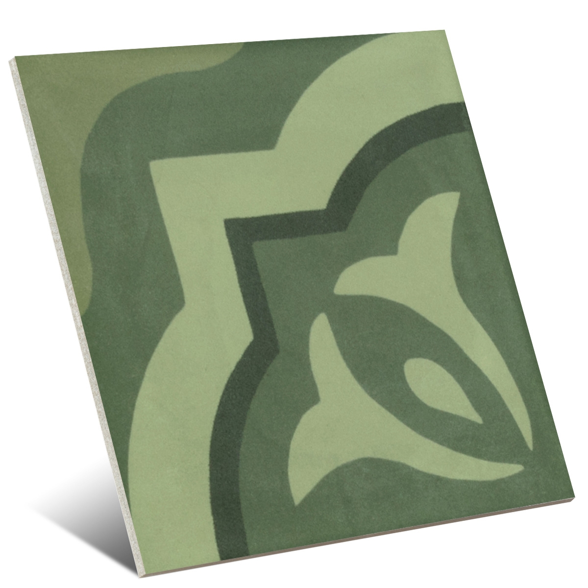 D_Segni Blend Green Tappeto 3 Antidérapant 20x20 (Boîte 0,96m2)