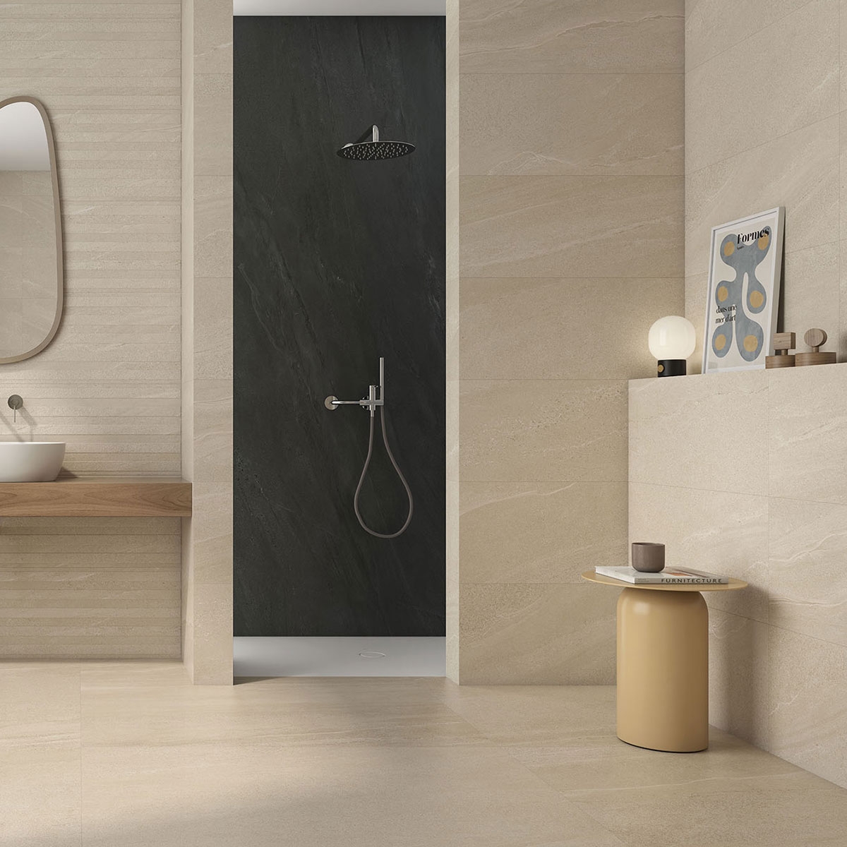 Salle de bain avec revêtement Eddystone P.B Arena 36x80