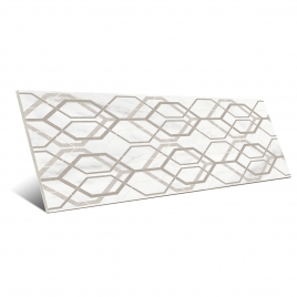 Marbleplay Decoro Net White 30x90 (Caja 0.54m2)