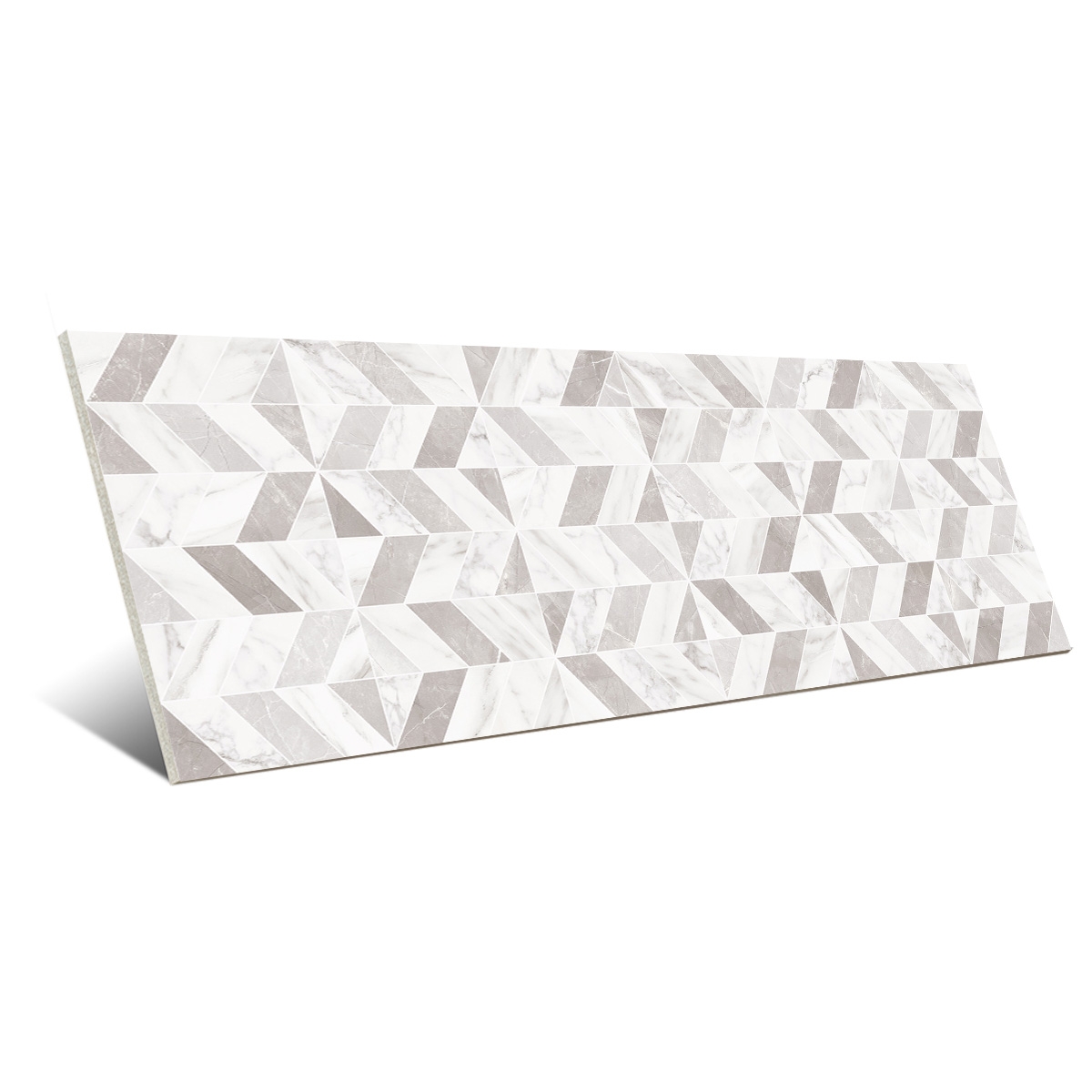 Marbleplay Decoro Naos White 30x90 (Caja 1.35m2)