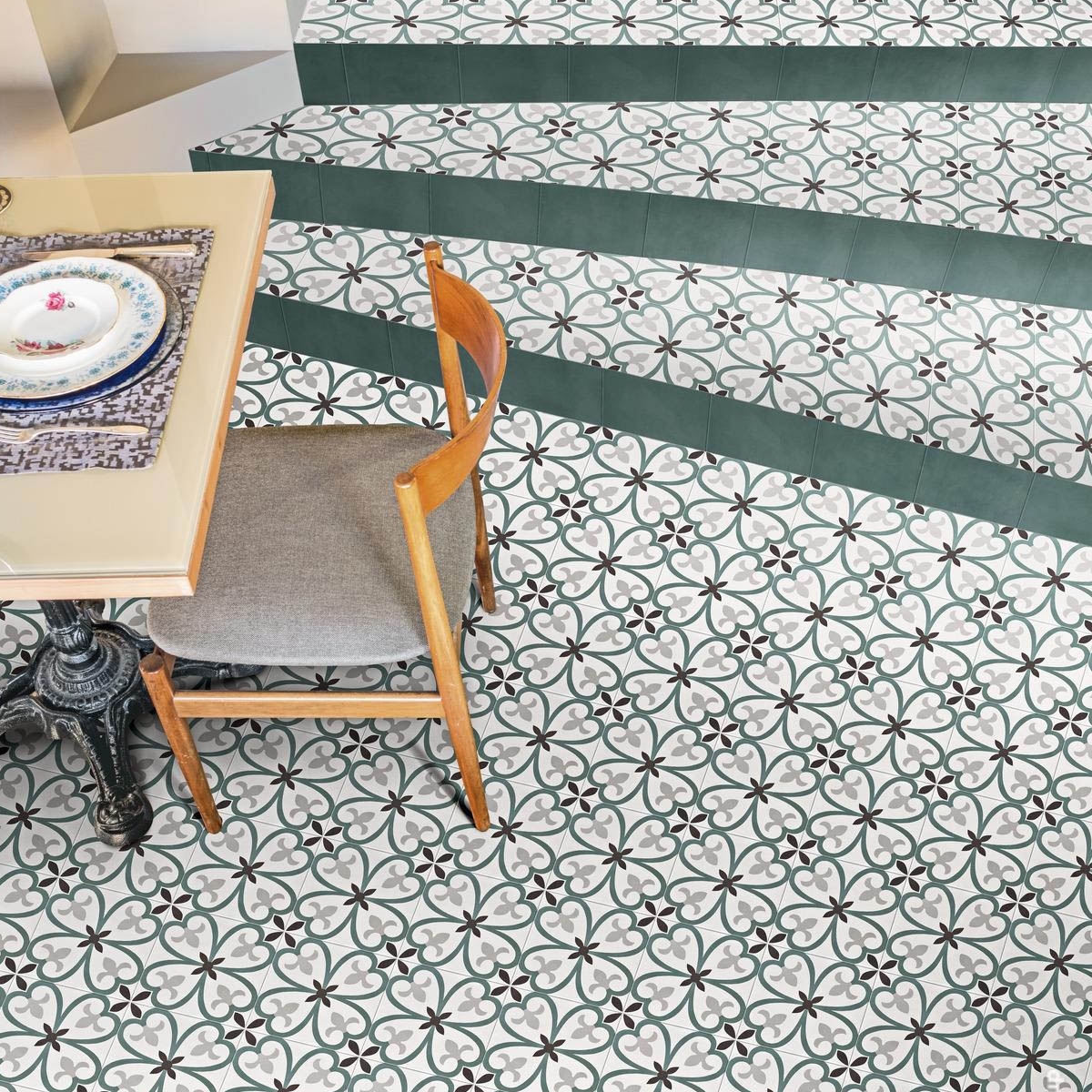 Interior con Pavimento D_Segni Colore Tappeto 5 20x20