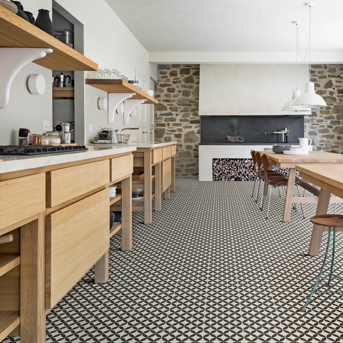 Cocina con Pavimento D_Segni Tappeto Micro 1 Freddo 20x20