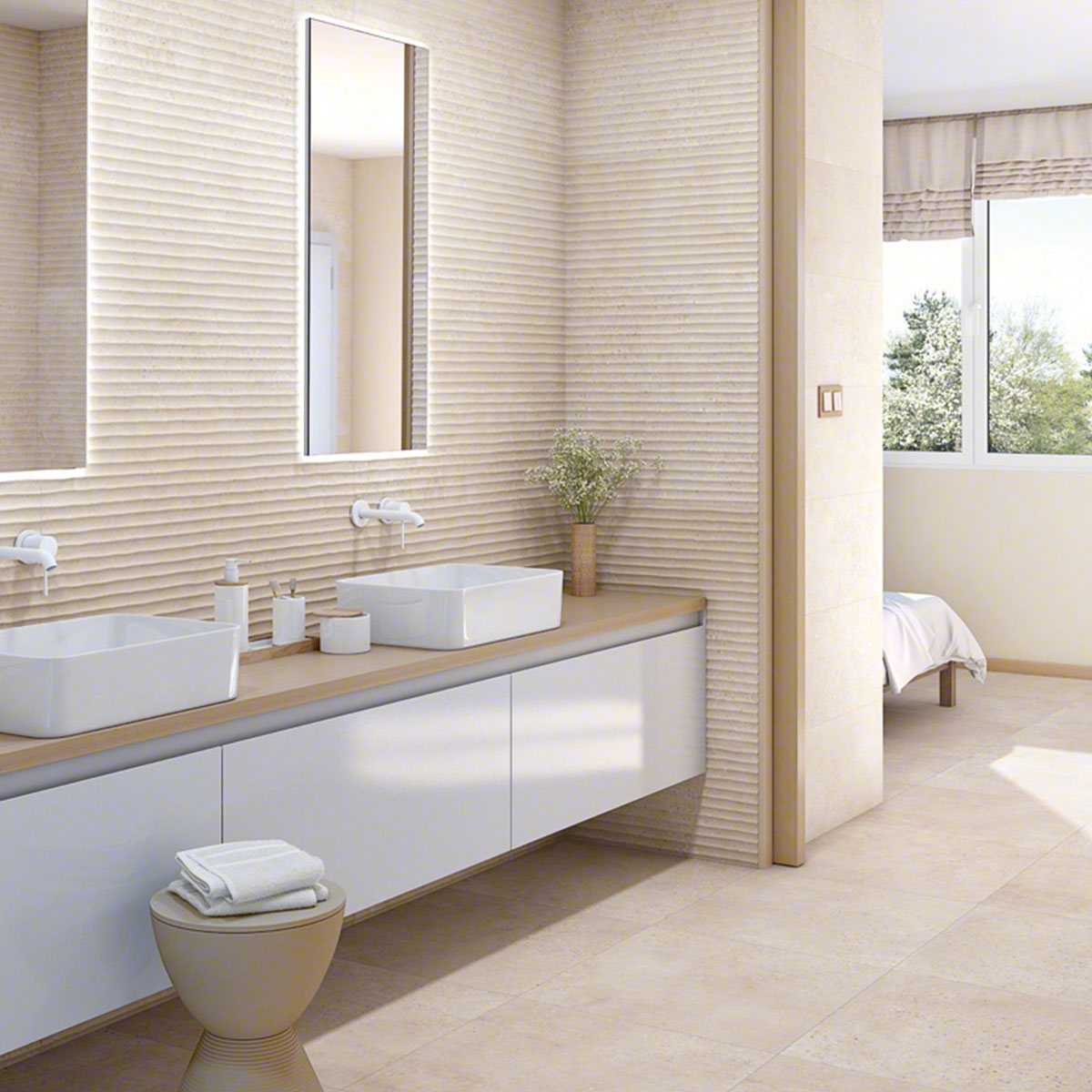 Badezimmer mit Gehweg Tokyo Arena 60x60