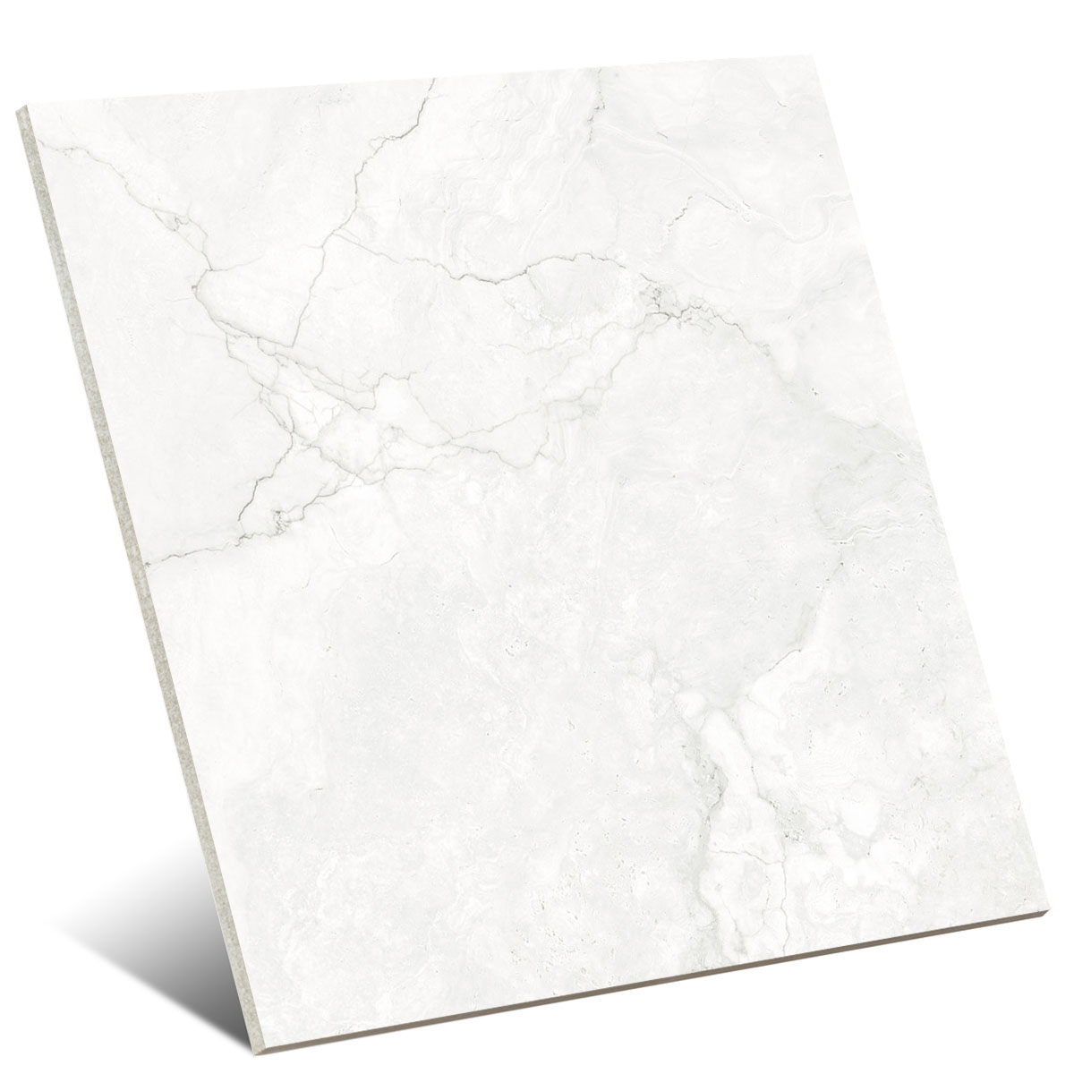 Cronos Poliertes Weiß 90x90 (Box 1,62m²) 2