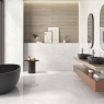 Salle de bain avec revêtement blanc poli Cronos 60x120