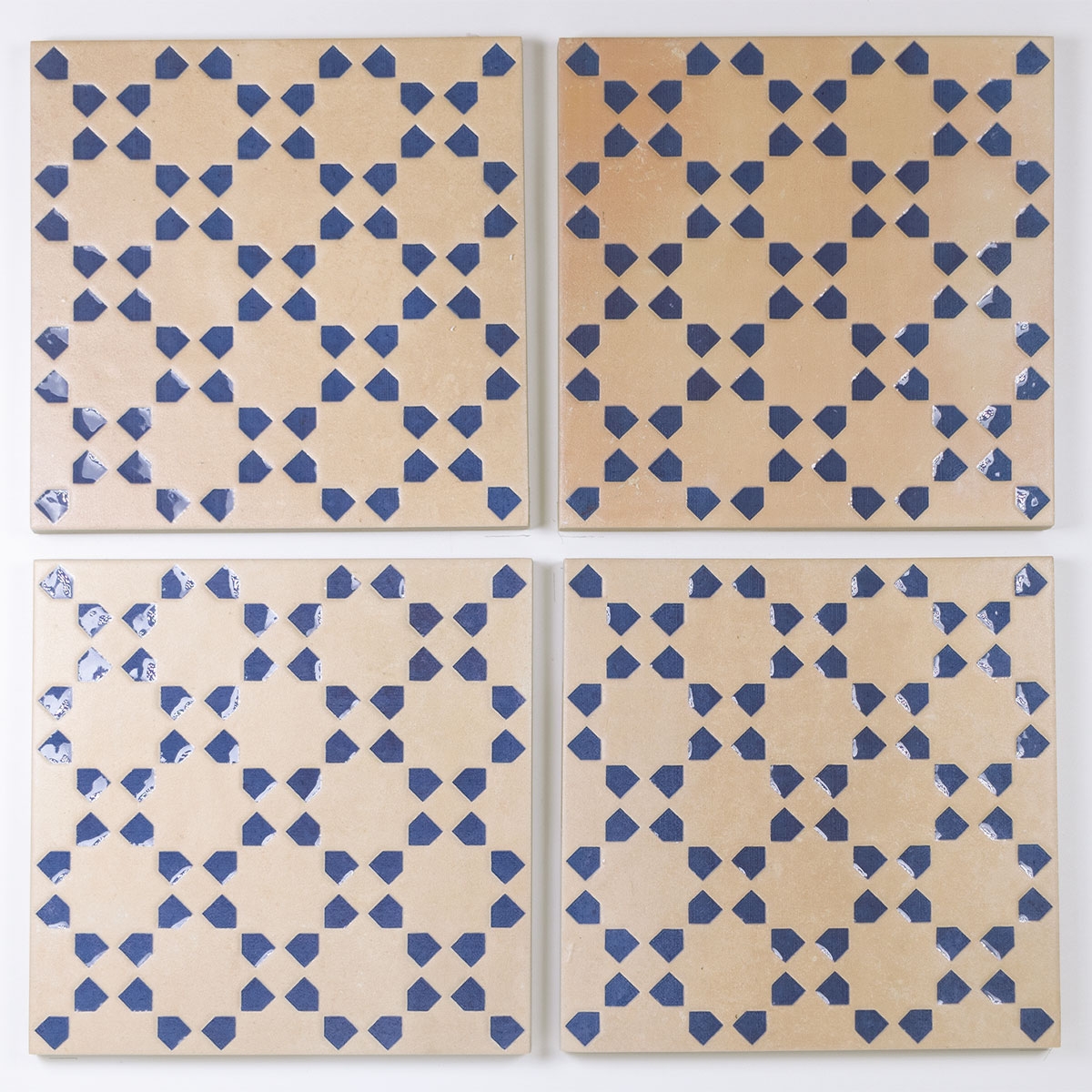 Variante Bejmat Décor Biscuit Azur 15x15 (Boîte 0,48m2)