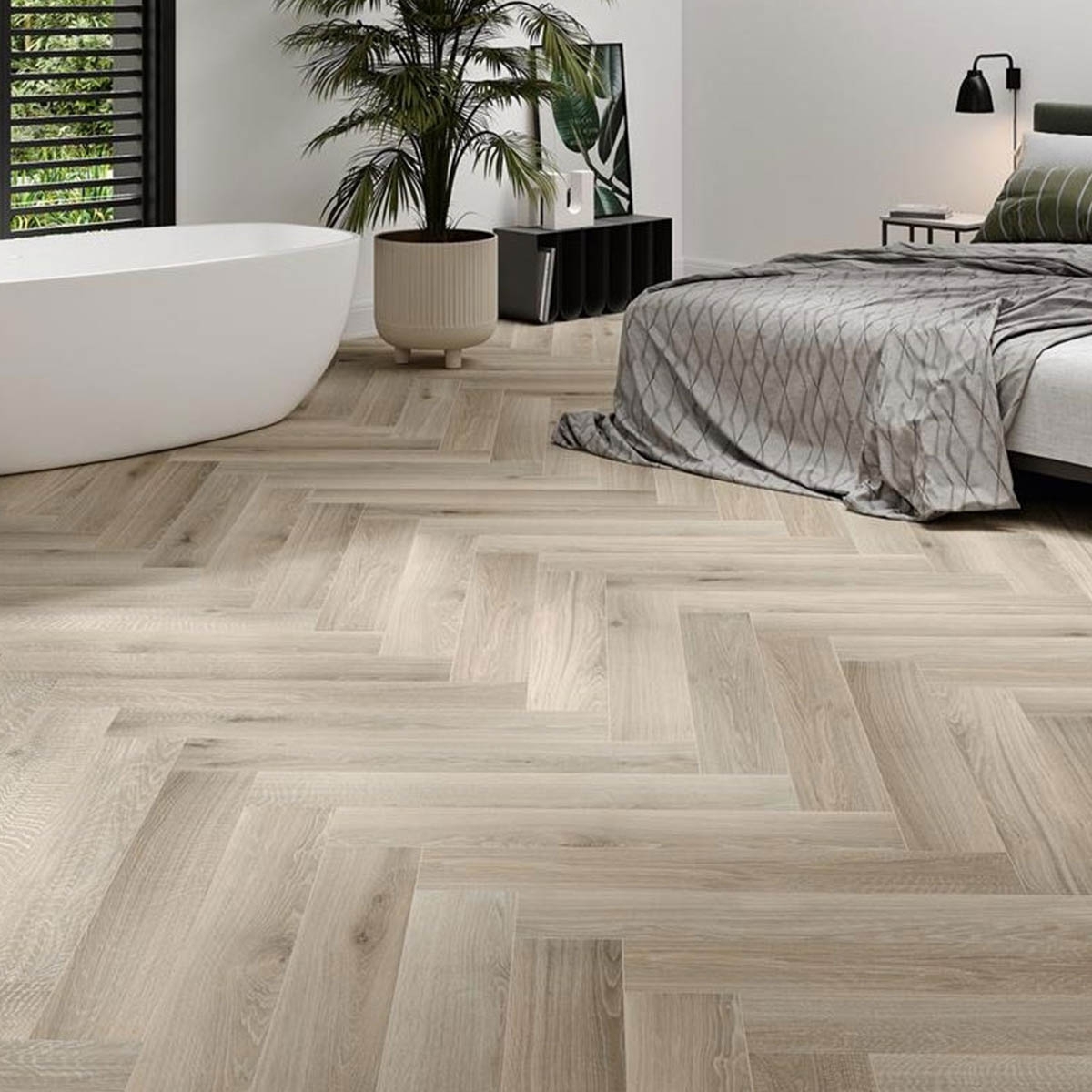 Quarto com Pavimento em Carvalho Cívico 15x90